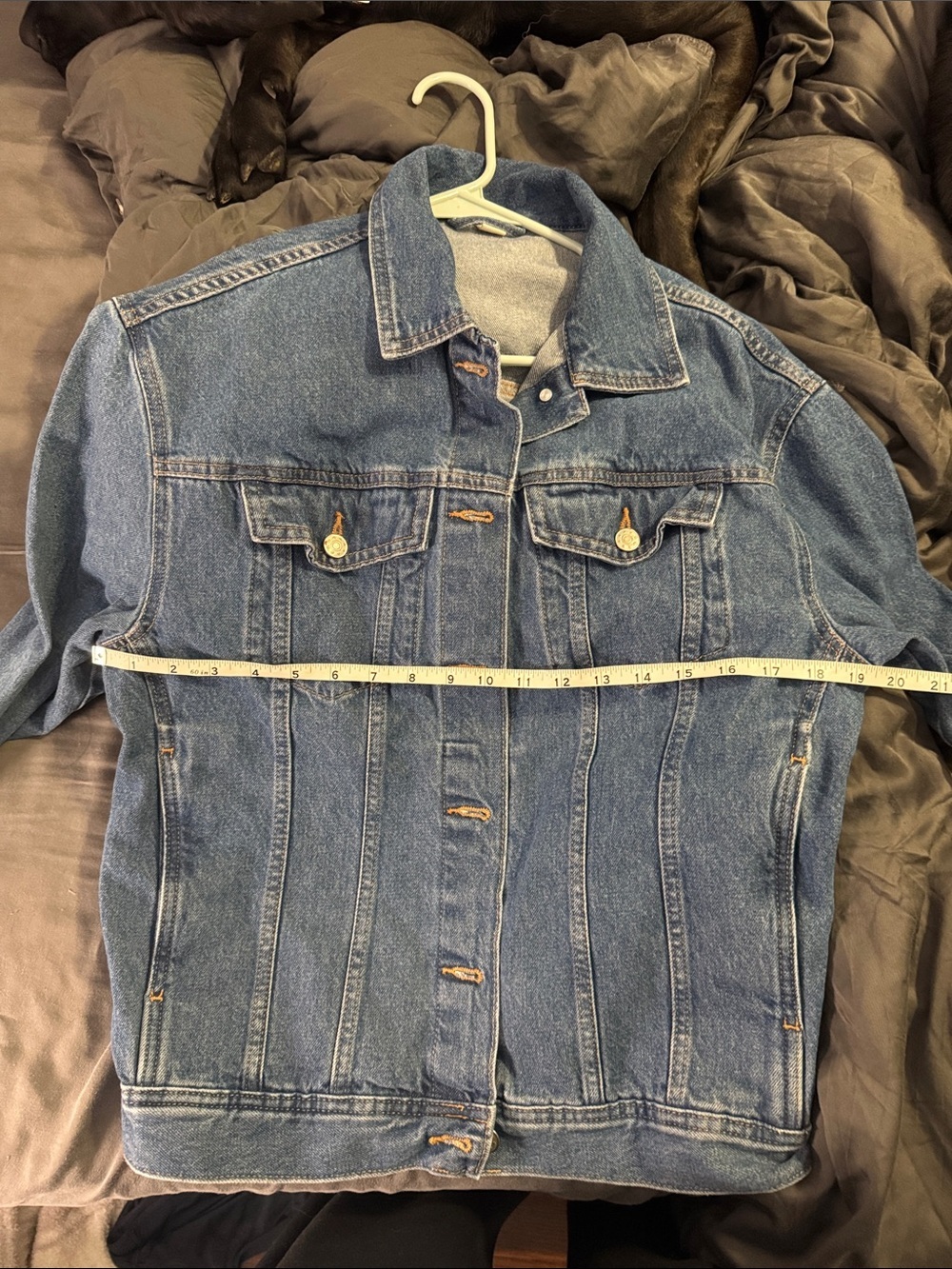 Classic Blue Denim Jacket - Casual Trucker Jacket - Picture 7 of 9